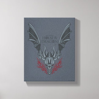 HOUSE OF THE DRAGON | Fire-Breathing Dragon Head Canvas Afdruk