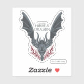 HOUSE OF THE DRAGON | Fire-Breathing Dragon Head Sticker (Vel)