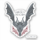 HOUSE OF THE DRAGON | Fire-Breathing Dragon Head Sticker (Voorkant)