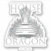 HOUSE OF THE DRAGON | Iron Throne Graphic Sticker (Voorkant)