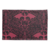HOUSE OF THE DRAGON | Red Dragon Filigree Pattern Kussensloop (Achterkant)