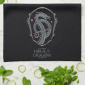 HOUSE OF THE DRAGON | Silver Dragon Crest Theedoek (Gevouwen)