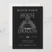 HOUSE OF THE DRAGON Watch Party Invitation (Devant)