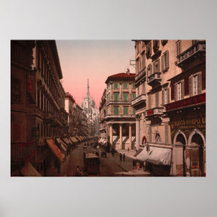 House of Victor Emmanuel, Milaan, Italië Poster