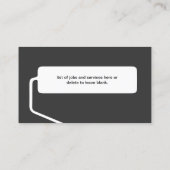 House Painter Black Painting Business Visitekaartje (Achterkant)