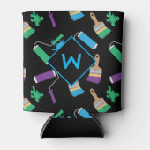 House Painter Decorator Gepersonaliseerde Monogram Blikjeskoeler (Voorkant)