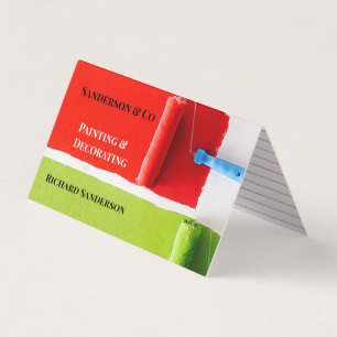 House Painter Decorator Paint Roller Professional Visitekaartjes
