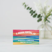 House Painter Kleurrijke verf Visitekaartje (Staand voorkant)