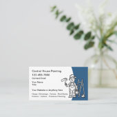 House Painter Modern Simple Business Cards Visitekaartje (Staand voorkant)