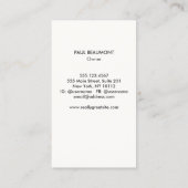 House Painter Paint Brush Logo Visitekaartje (Achterkant)