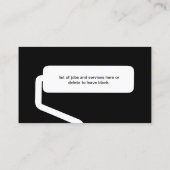 House Painter, Paint Brush Visitekaartje (Achterkant)