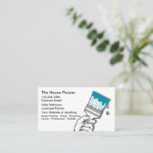 House Painter Unique Modern Business Cards Visitekaartje (Staand voorkant)