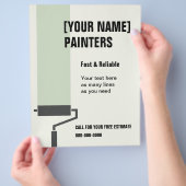 House Painters-flyer met aangepaste tekst Flyer (Hand)
