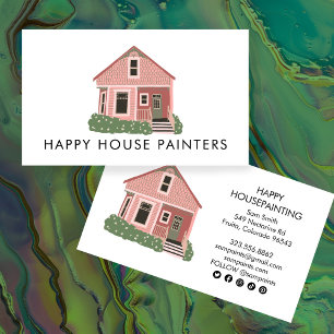 House Painting Handyman Construction Social Icons Visitekaartje