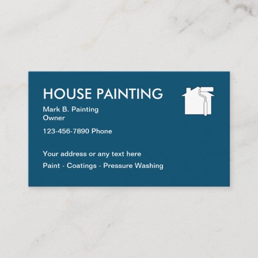 House Painting Modern Logo Visitekaartje (Voorkant)