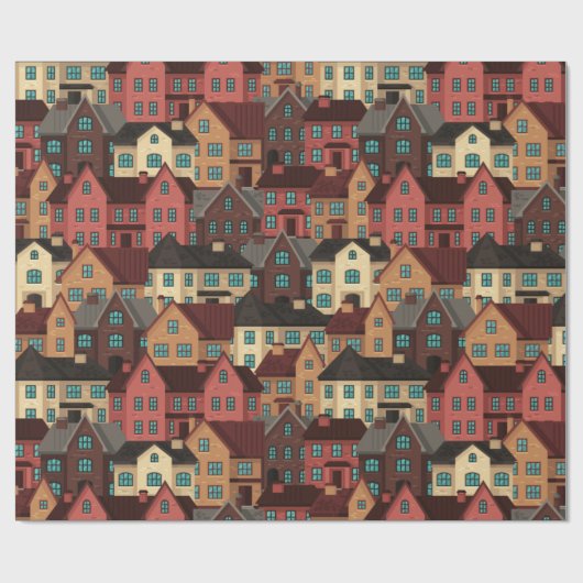 House Pattern Cadeaupapier (Vlak)