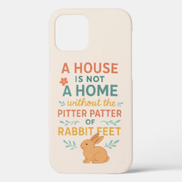 House pitter patter rabbit feet iPhone 12 pro hoesje