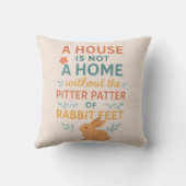 House pitter patter rabbit feet kussen (Achterkant)