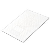 House plant, potted plant lined Notepad Notitieblok (Schuin)