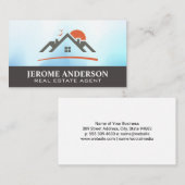 House Roof Logo | Visitekaartje onroerend goed (Voorkant / Achterkant)