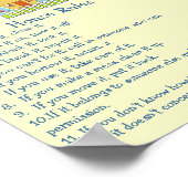 House Rules Poster (Hoek)