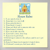 House Rules Poster (Voorkant)