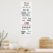 House Rules Poster (Keuken)