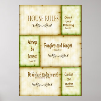 House Rules Poster