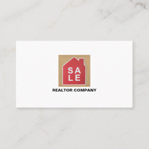 House Sale Logo, Realtor, Estate Agent Visitekaartje