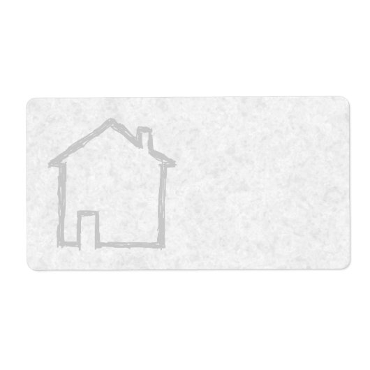 House Sketch. Gray. Etiket (Voorkant)