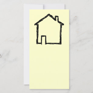 House Sketch. Zwart en crème.