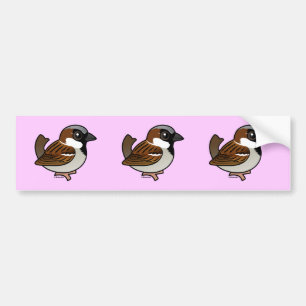 House Sparrow Bumpersticker