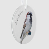 House Sparrow Ornament (voorkant)