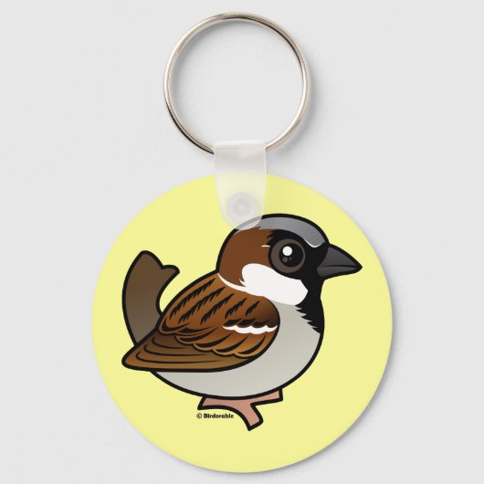 House Sparrow Sleutelhanger (Voorkant)
