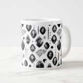 House Stark Icons & Portraits Pattern Extra Grote Beker (Voorkant rechts)