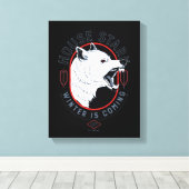 House Stark - Winter komt eraan Canvas Afdruk (Insitu (Houten vloer))