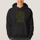 House Stool Binary look On Computer and Console Hoodie (Voorkant)