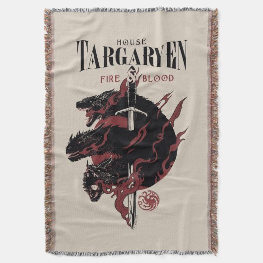 House Targaryen - Fire & Blood Deken (Voorkant Verticaal)