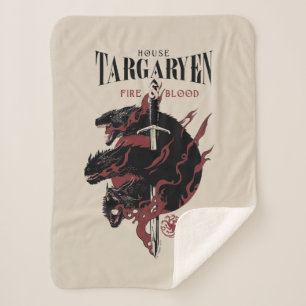 House Targaryen - Fire & Blood Sherpa Deken