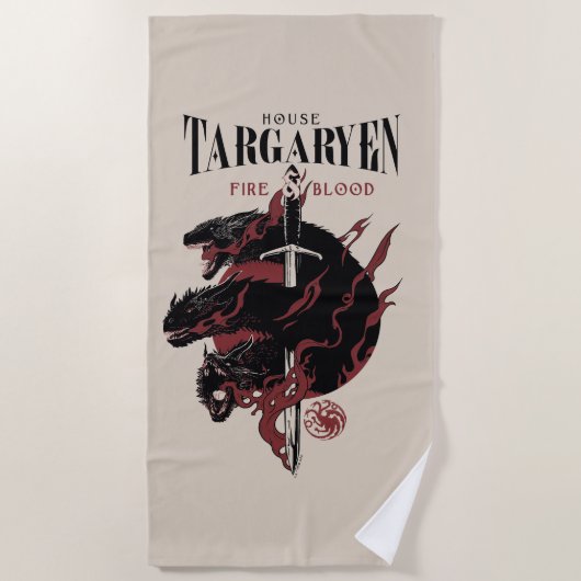 House Targaryen - Fire & Blood Strandlaken (Voorkant)