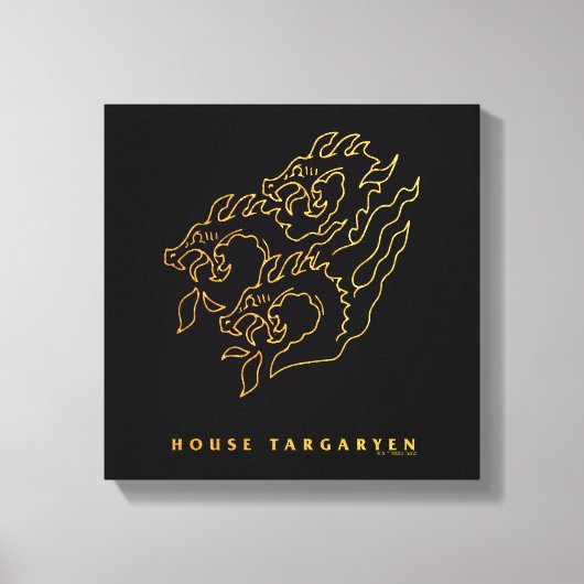 House Targaryen Icon Canvas Afdruk (Voorkant)