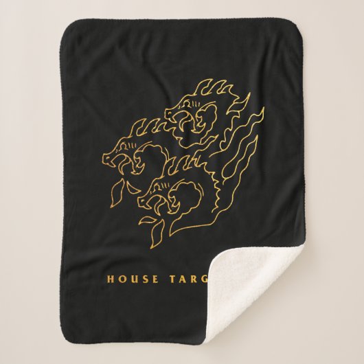 House Targaryen Icon Sherpa Deken (Voorkant)