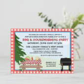House Warming Barbecue Invitations Kaart (Staand voorkant)