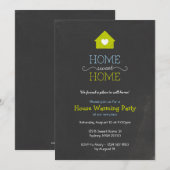 House Warming Invitation, Sweet Home Chalk Style Kaart (Voorkant / Achterkant)