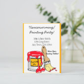 House Warming / Painting Party Aankondiging (Staand voorkant)