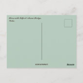 House With Telford’s Menai Bridge in Wales Briefkaart (Achterkant)