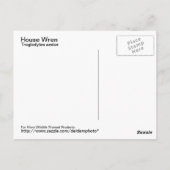 House Wren Briefkaart (Achterkant)