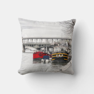 Houseboten nabij Pont Bir-Hakeim - Parijs Kussen