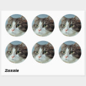 Housecat Ronde Sticker (Vel)