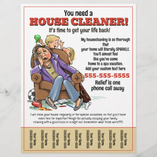 Housecreaning Moeder's Helper Tear Sheet Flyer